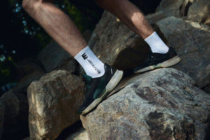 series 001 - ultra running socks - white